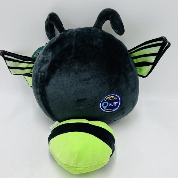 Squishmallows Toys Squishmallow Green Fury 8 Plush Stuffed Animal Checkin Series